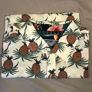 Men’s Huntington Beach Club Pineapple Casual Shirt